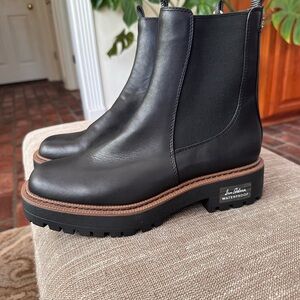 NWT Sam Edelman Black Laguna Chelsea Waterproof boots size 9